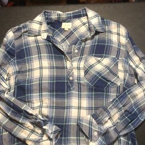 Plaid button down shirt